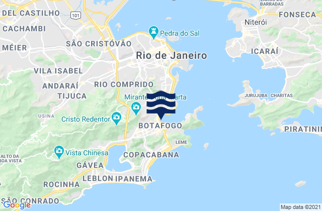 Mappa delle maree di Abacateiro, Brazil
