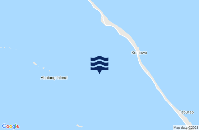 Mappa delle maree di Abaiang, Kiribati