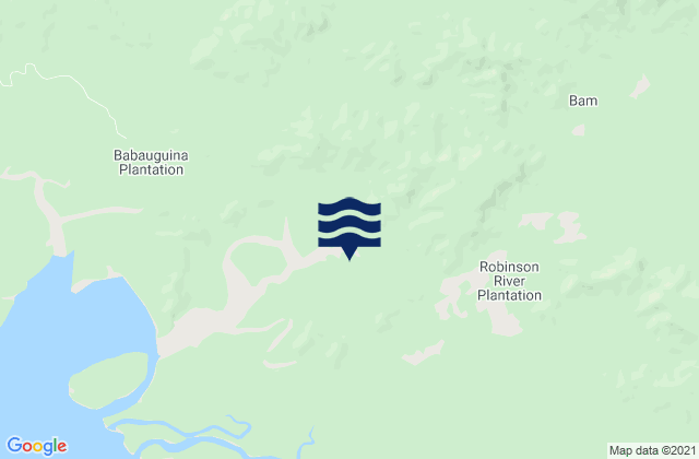 Mappa delle maree di Abau, Papua New Guinea