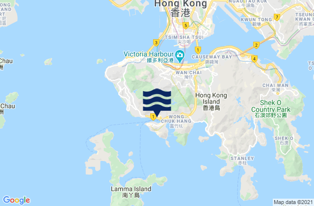 Mappa delle maree di Aberdeen, Hong Kong