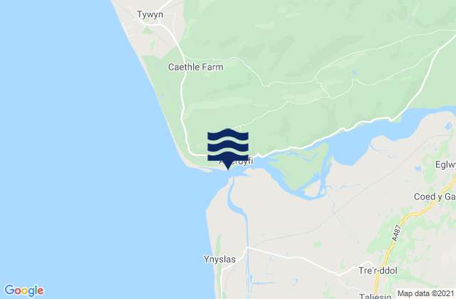 Mappa delle maree di Aberdovey, United Kingdom