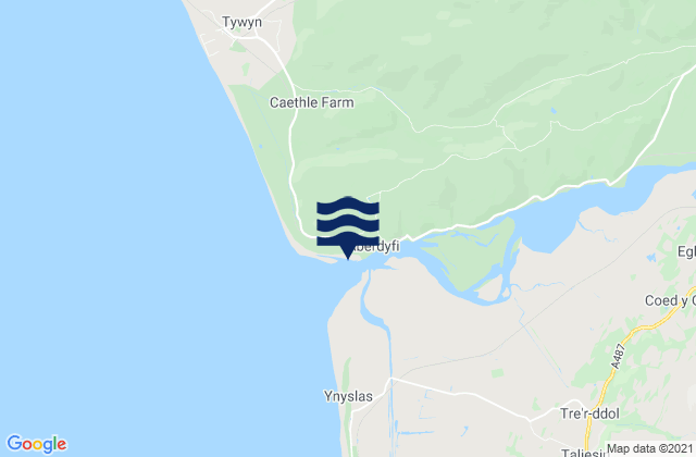 Mappa delle maree di Aberdyfi Beach, United Kingdom