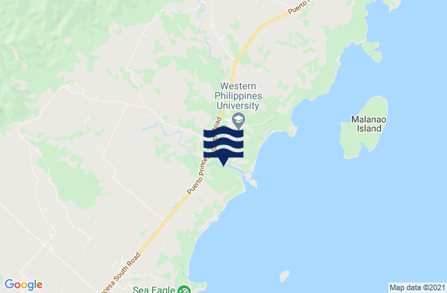Mappa delle maree di Aborlan, Philippines