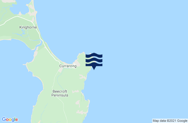 Mappa delle maree di Abrahams Bosom Beach, Australia