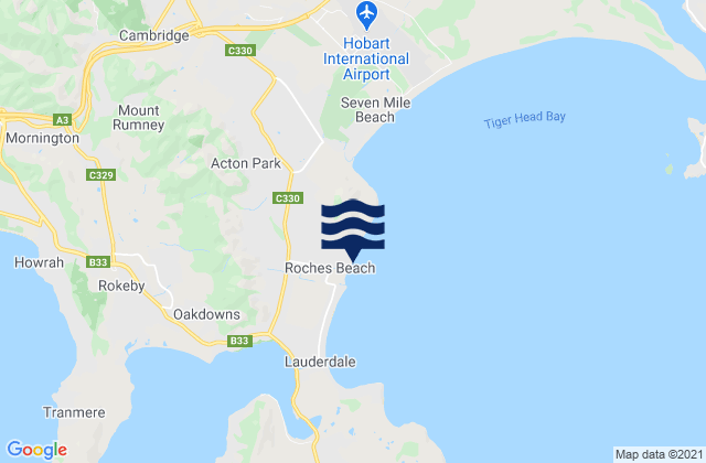 Mappa delle maree di Acton Park, Australia
