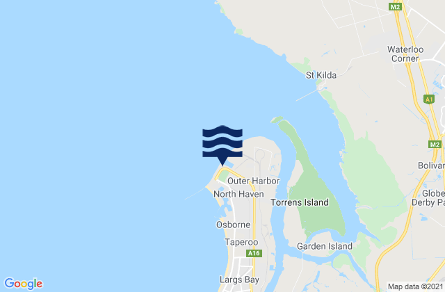 Mappa delle maree di Adelaide (Outer Harbour), Australia
