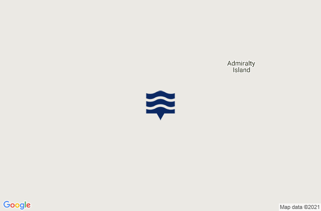 Mappa delle maree di Admiralty Island, Canada