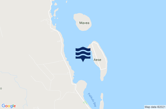 Mappa delle maree di Aesi, New Caledonia