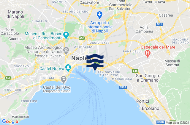Mappa delle maree di Afragola, Italy