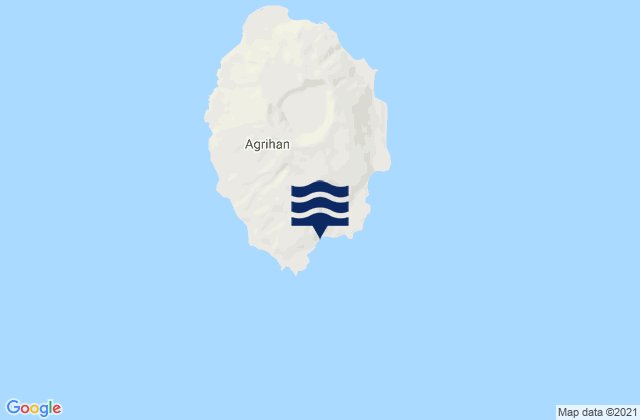 Mappa delle maree di Agrihan Island, Northern Mariana Islands