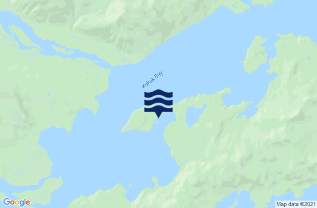 Mappa delle maree di Aguchik Island Kukak Bay, United States