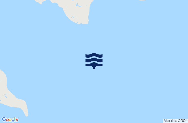 Mappa delle maree di Agvik Island, Canada