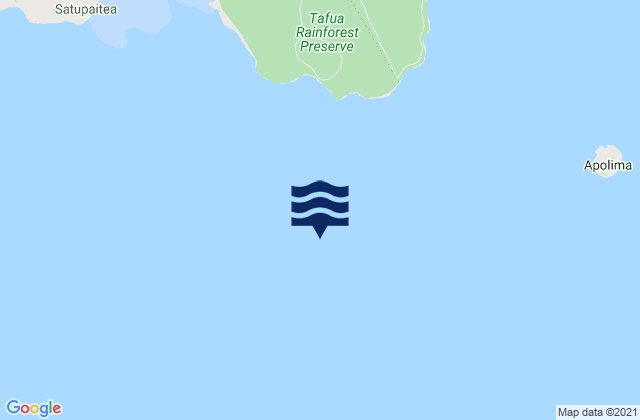 Mappa delle maree di Aiga-i-le-Tai, Samoa