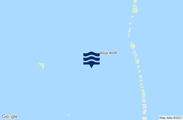 Mappa delle maree di Ailuk Atoll, Marshall Islands