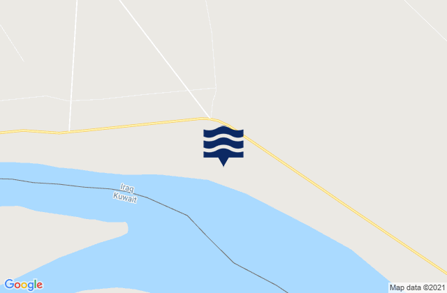 Mappa delle maree di Al-Faw District, Iraq