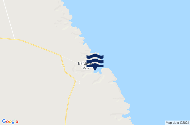 Mappa delle maree di Al Bardīyah, Libya