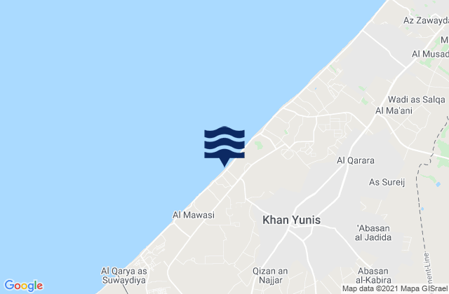 Mappa delle maree di Al Fukhkhārī, Palestinian Territory
