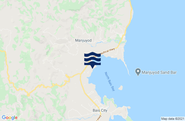 Mappa delle maree di Alangilanan, Philippines