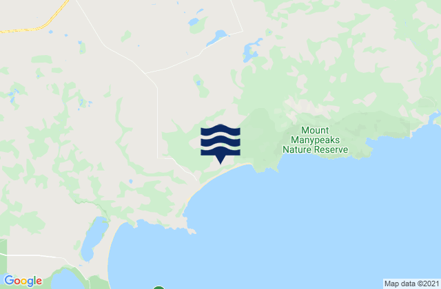 Mappa delle maree di Albany, Australia