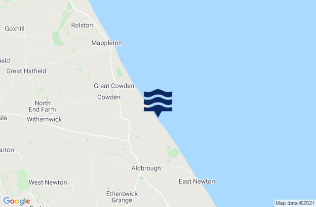 Mappa delle maree di Aldbrough, United Kingdom