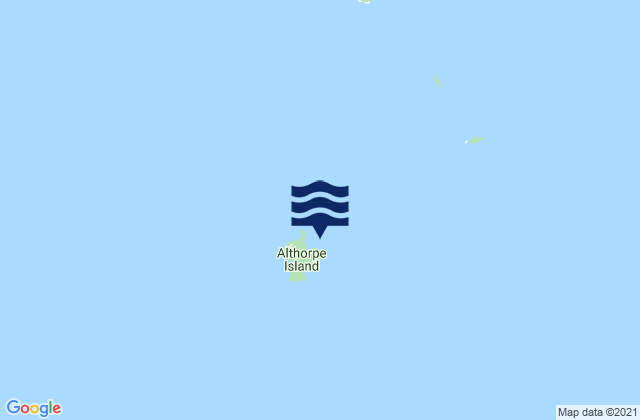 Mappa delle maree di Althorpe Island, Australia