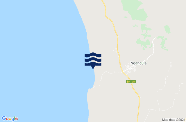 Mappa delle maree di Amboim, Angola