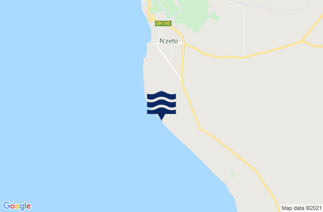 Mappa delle maree di Ambrizete, Angola