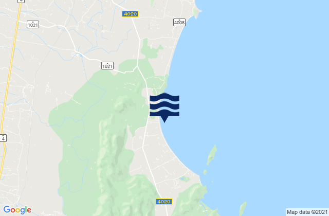 Mappa delle maree di Amphoe Sam Roi Yot, Thailand