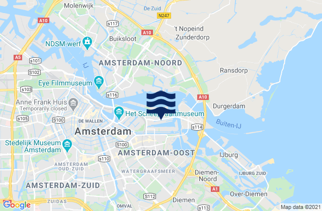 Mappa delle maree di Amstelkwartierhaven, Netherlands