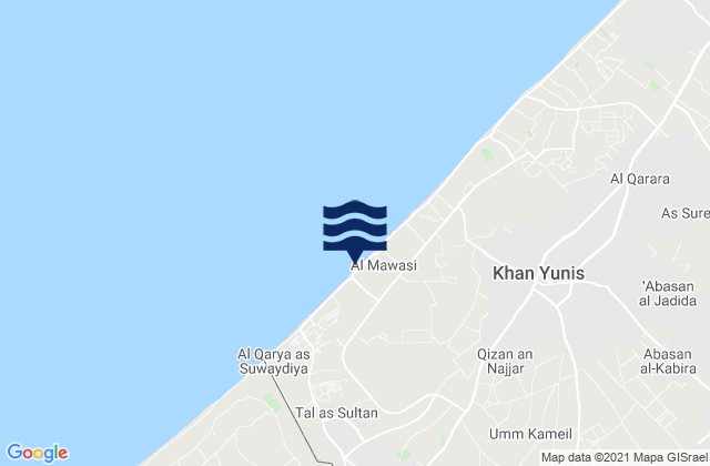 Mappa delle maree di An Naşr, Palestinian Territory