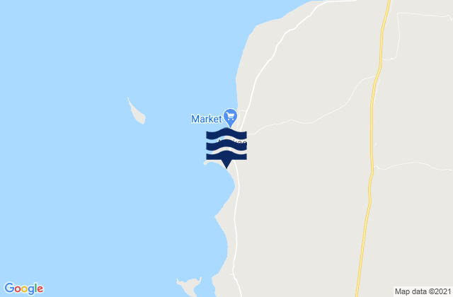 Mappa delle maree di Anakao, Madagascar