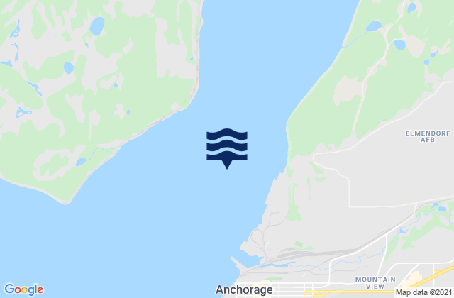 Mappa delle maree di Anchorage Shipdock, United States