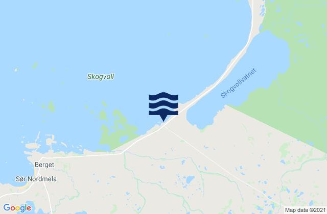 Mappa delle maree di Andøy, Norway