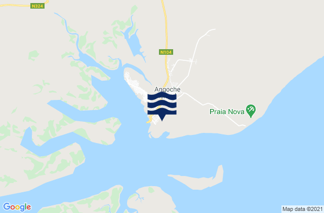 Mappa delle maree di Angoche District, Mozambique