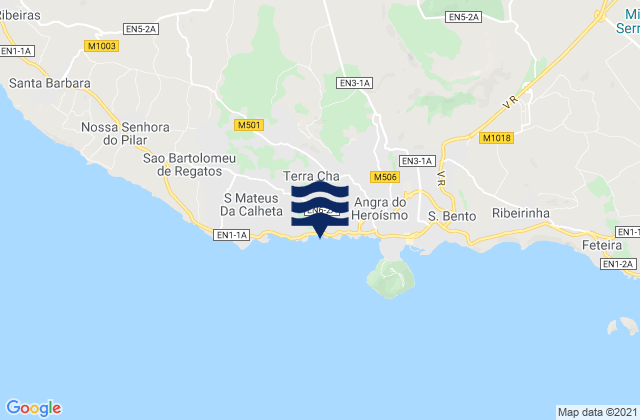 Mappa delle maree di Angra do Heroísmo, Portugal