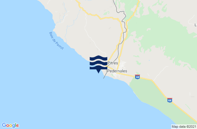 Mappa delle maree di Anse-à-Pitre, Haiti