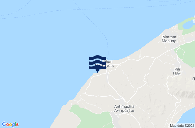 Mappa delle maree di Antimácheia, Greece