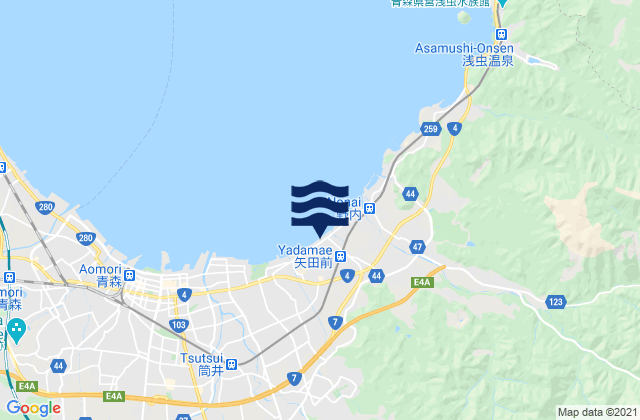 Mappa delle maree di Aomori-ken, Japan
