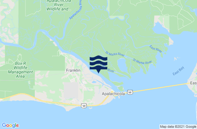 Mappa delle maree di Apalachicola River (A&N Rr Bridge), United States