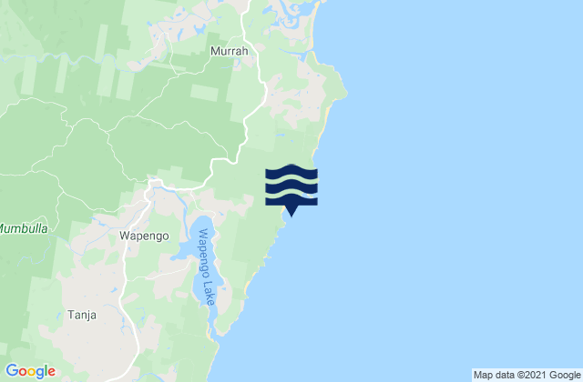 Mappa delle maree di Aragunnu Beach, Australia
