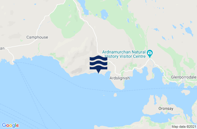 Mappa delle maree di Ardnamurchan, United Kingdom