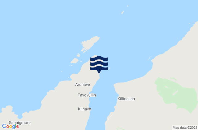 Mappa delle maree di Ardnave Point, United Kingdom
