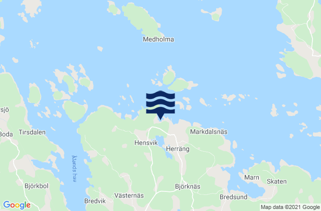 Mappa delle maree di Arnö, Sweden