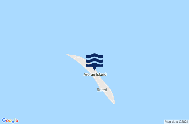 Mappa delle maree di Arorae, Kiribati