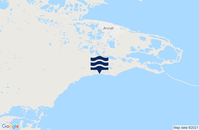 Mappa delle maree di Arviat Airport, Canada