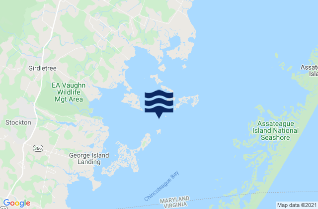 Mappa delle maree di Assacorkin Island, United States