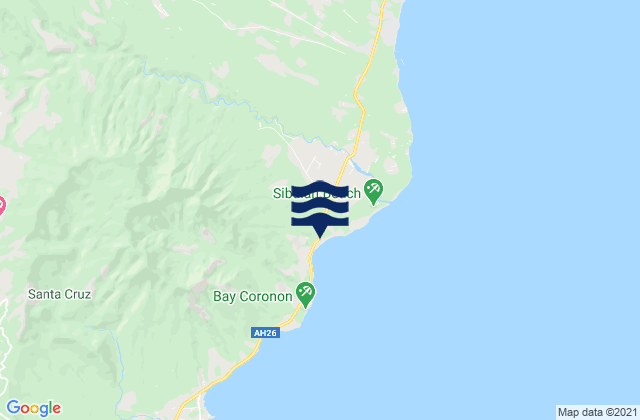 Mappa delle maree di Astorga, Philippines