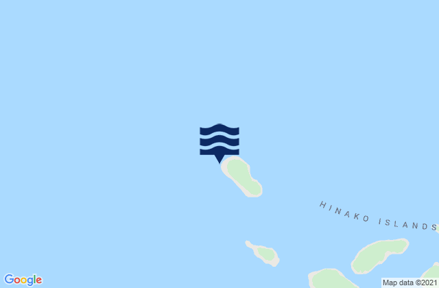 Mappa delle maree di Asu, Indonesia