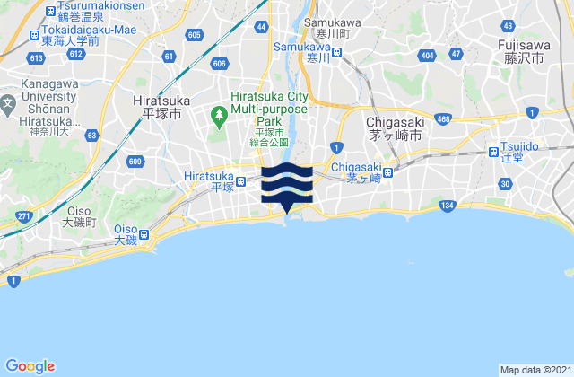 Mappa delle maree di Atsugi, Japan