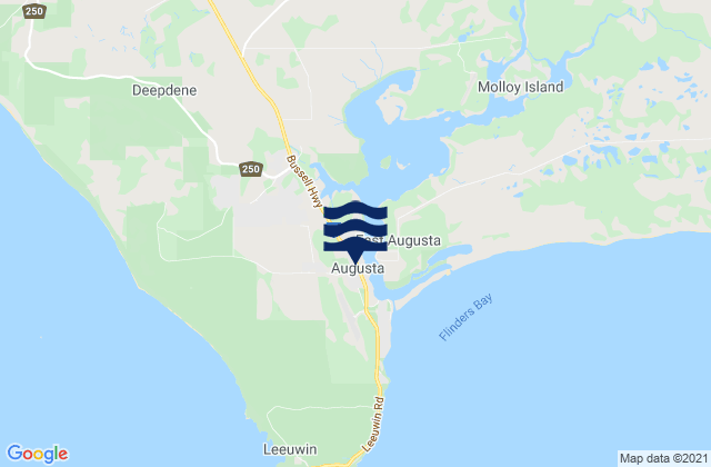 Mappa delle maree di Augusta, Australia